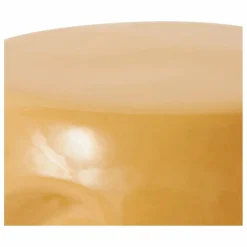 Table d'appoint en céramique | Jaune moutarde