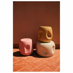 Table d'appoint en céramique | Rose