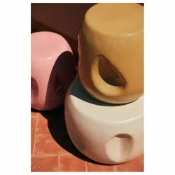 Table d'appoint en céramique | Rose
