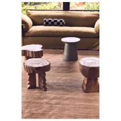 Table d'appoint en faïence | Vert kaki