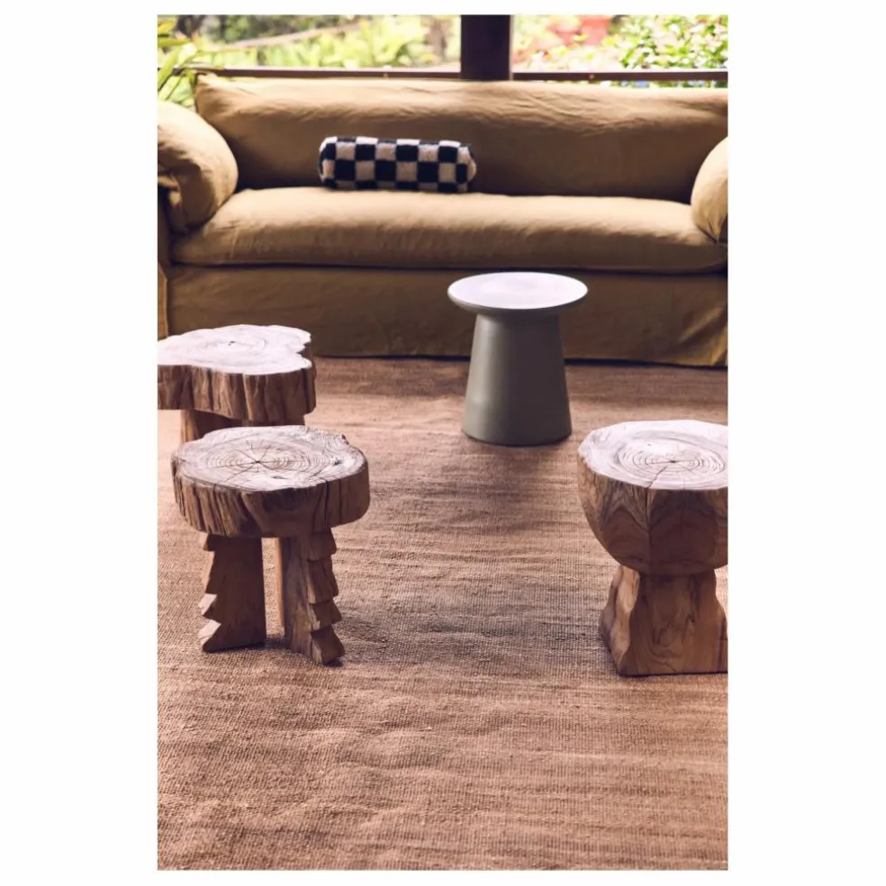 Table d'appoint en faïence | Vert kaki