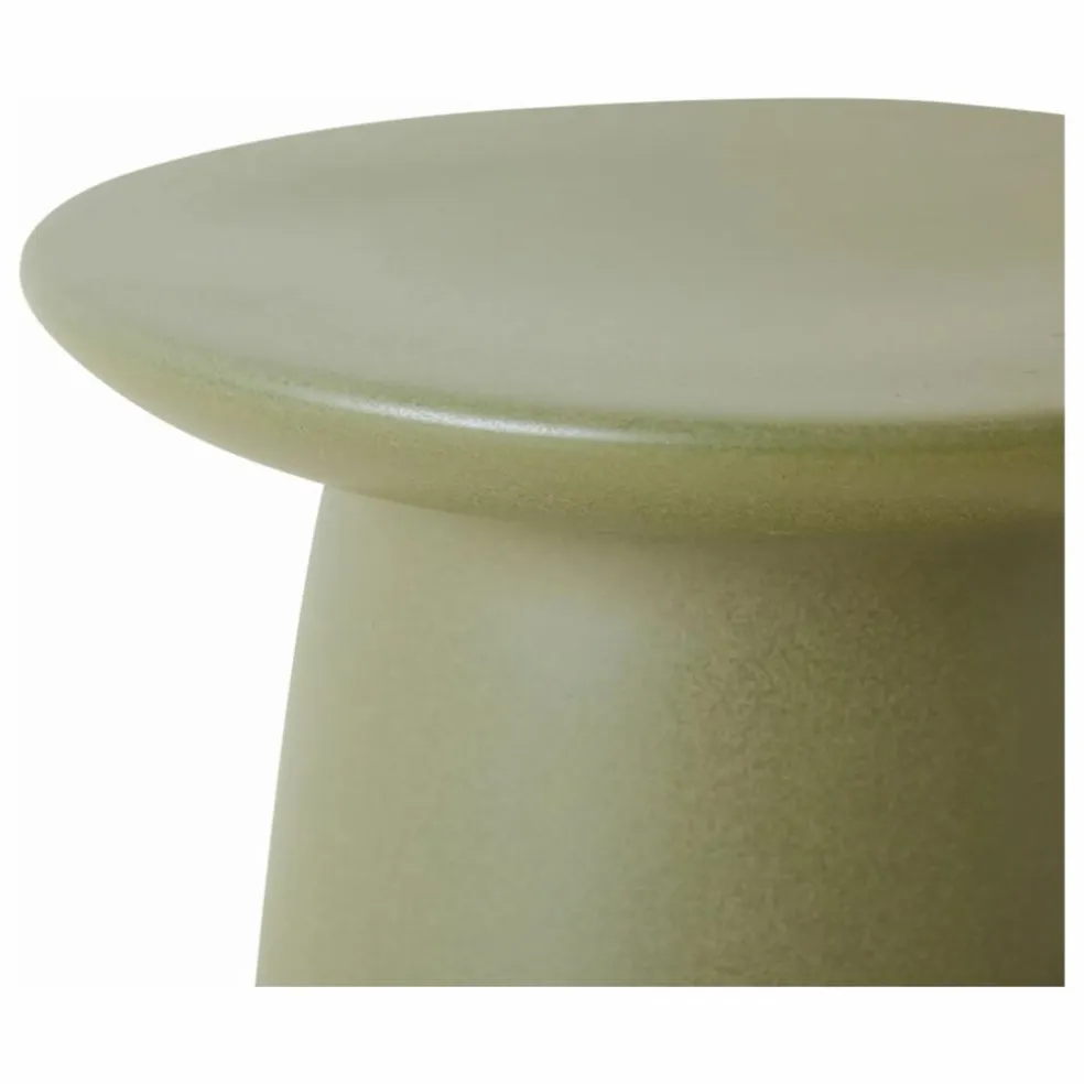 Table d'appoint en faïence | Vert kaki