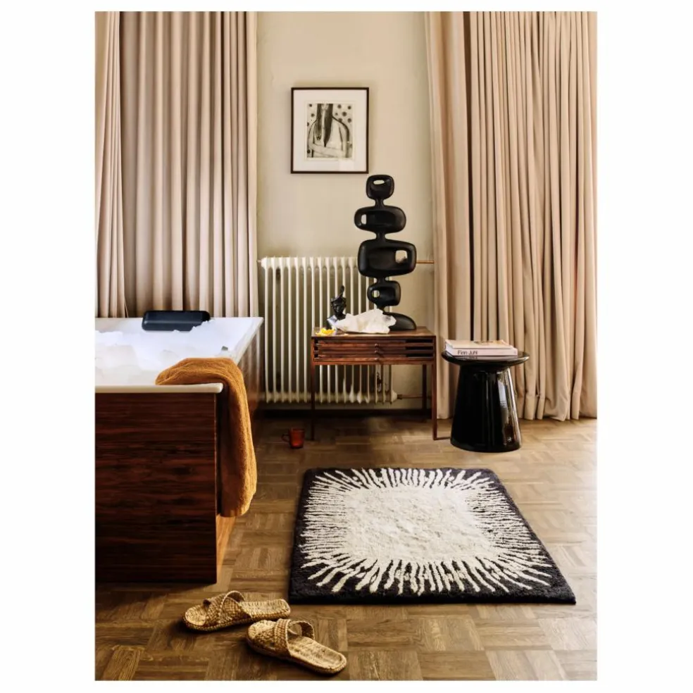 Table d'appoint en faïence | Noir