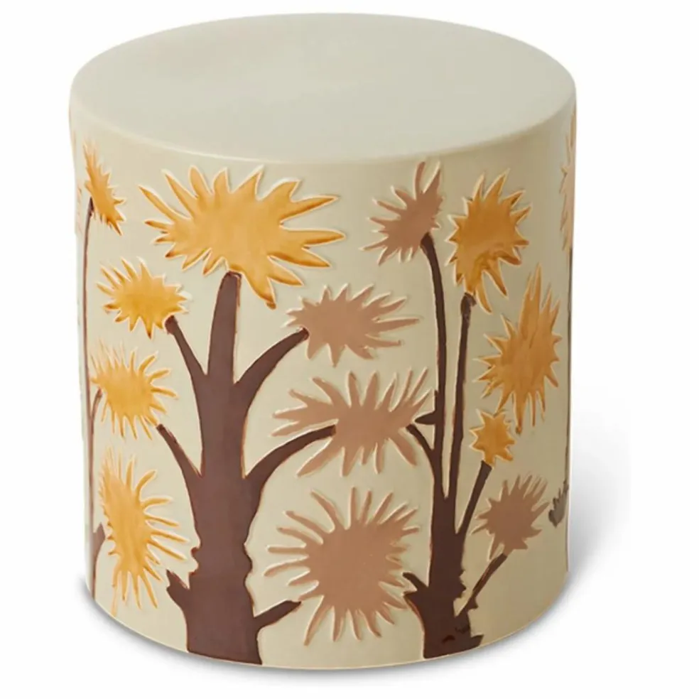 Table d'appoint en faïence | Crème
