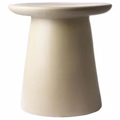 Table d'appoint en faïence | Crème