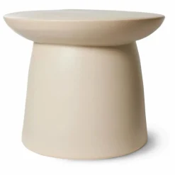 Table d'appoint en faïence | Crème