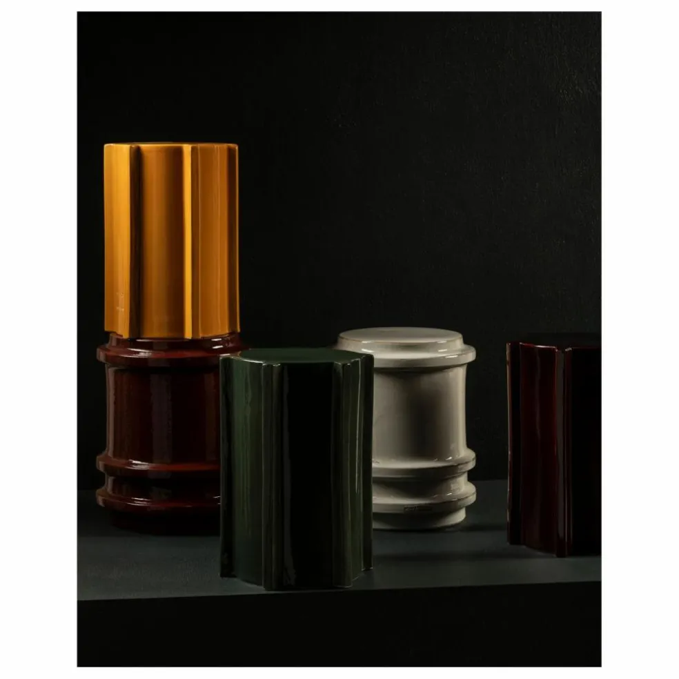 Table d'appoint en grès Pawn, Marie Michielssen | Crème