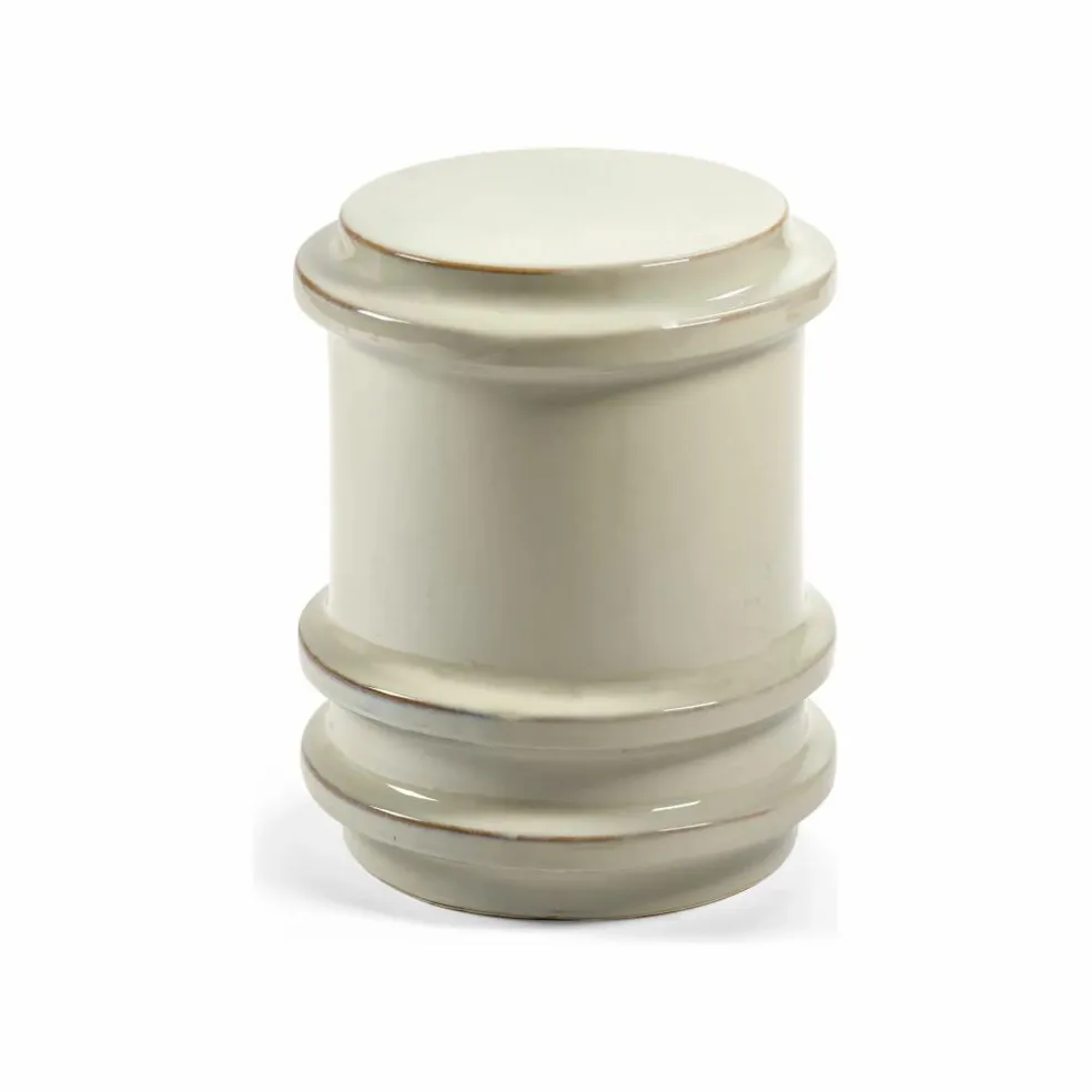 Table d'appoint en grès Pawn, Marie Michielssen | Crème