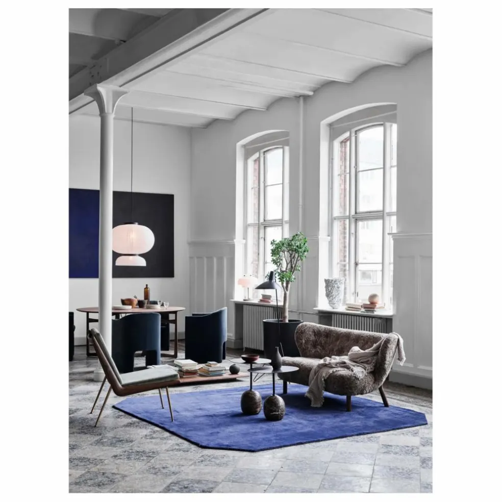 Table d'appoint Lato LN8, plateau en noyer