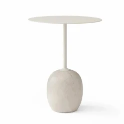 Table d'appoint marbre Lato LN8 | Blanc
