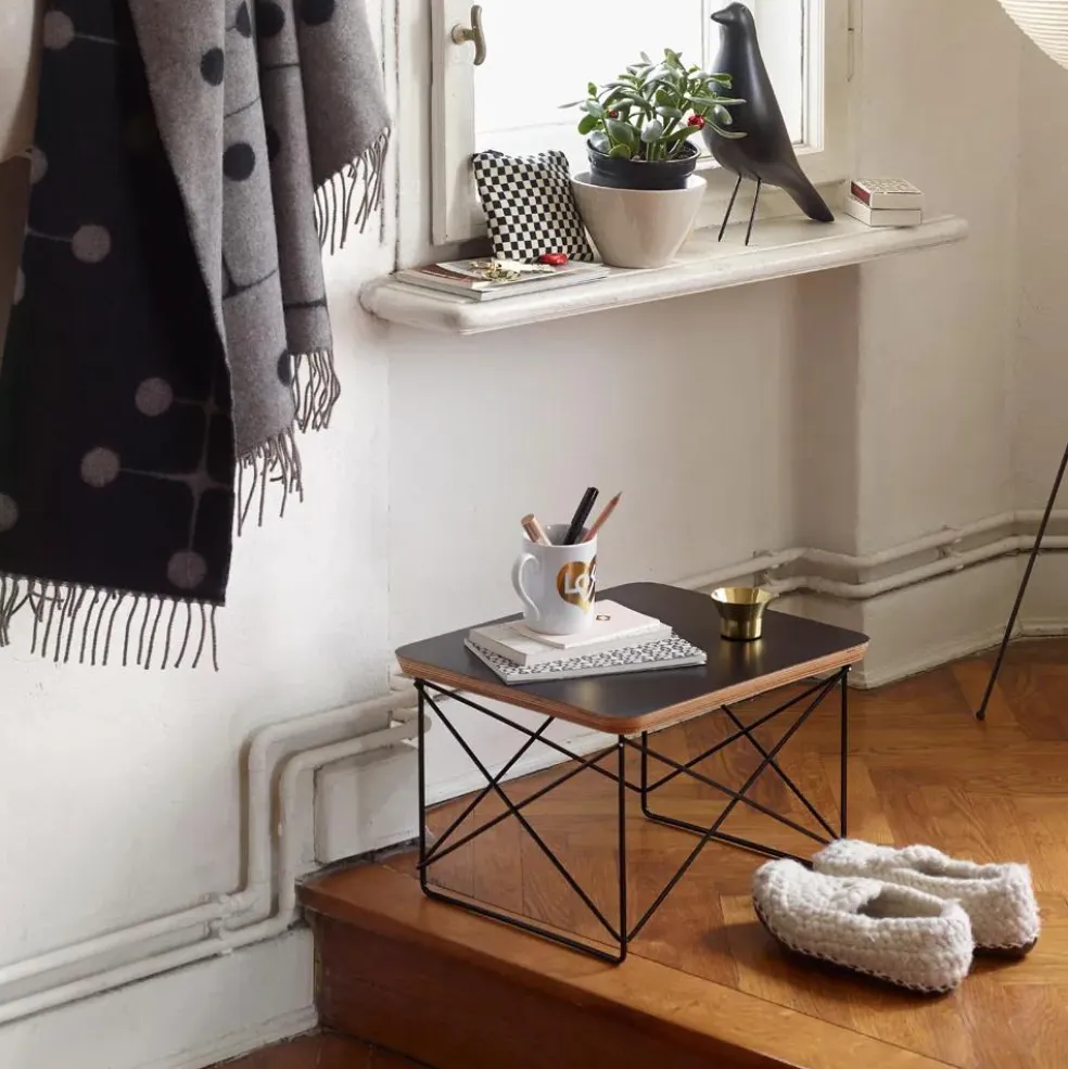 Table d'appoint Occasional LTR - Piétement chromé - Charles & Ray Eames | Blanc