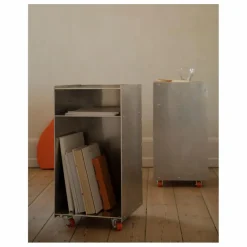 Table d'appoint Rivet box en aluminium