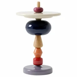 Table d'appoint Shuffle en bois laquée - Mia Hamborg | Blanc