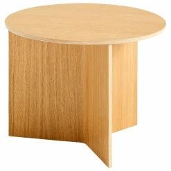 Table d'appoint Slit ronde en bois | Chêne