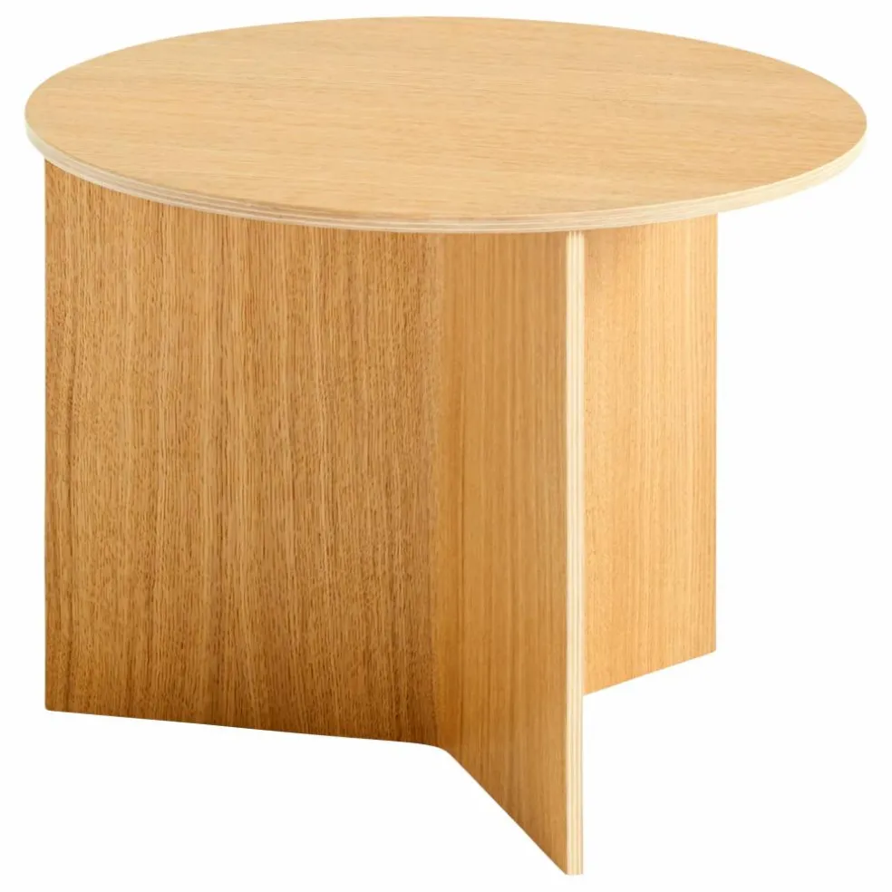 Table d'appoint Slit ronde en bois | Chêne