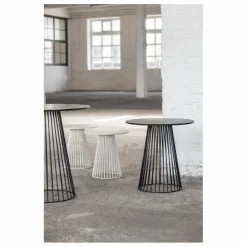 Table de bistrot ronde | Noir