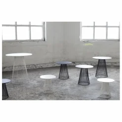 Table de bistrot ronde | Noir
