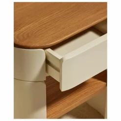 Table de chevet laquée Equilibre | Ecru
