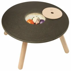 Table de jeu en bois d'hévéa et plateau en planwood