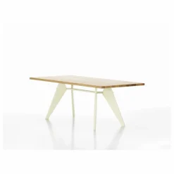 Table EM - piètement Écru - Jean Prouvé | Chêne