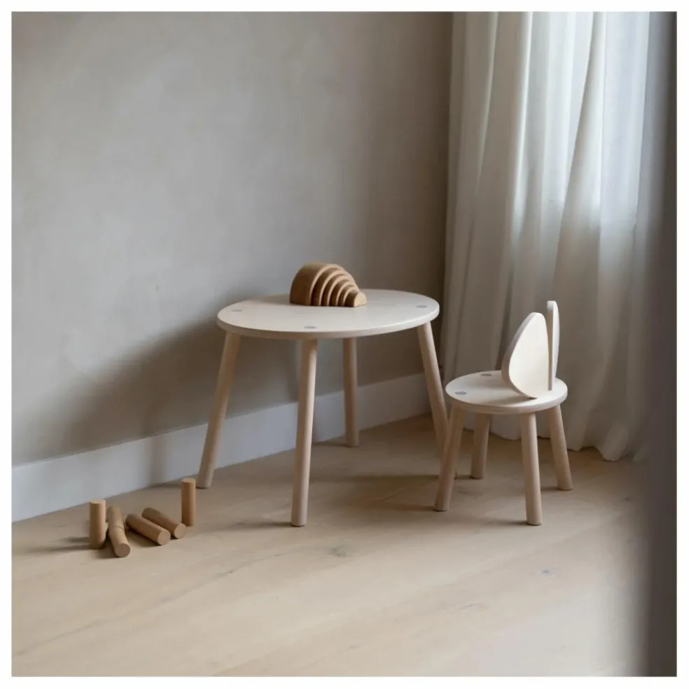 Table et chaise Souris en bouleau | Bouleau