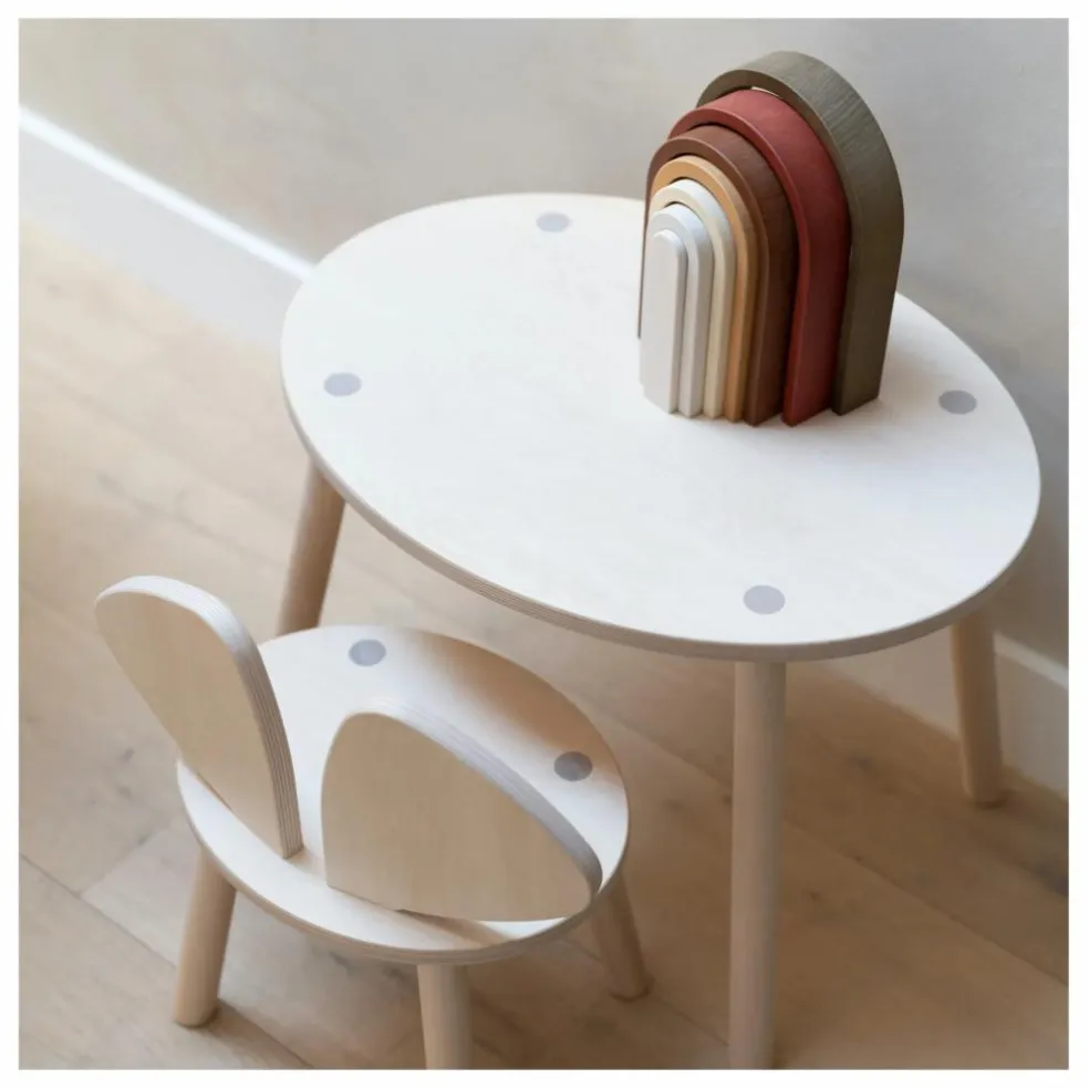 Table et chaise Souris en bouleau | Bouleau
