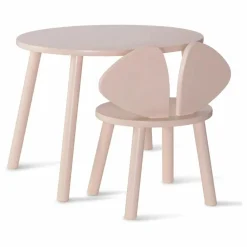 Table et chaise Souris en bouleau | Blush