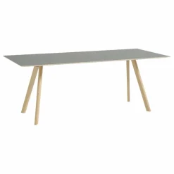 Table laquée CPH30, pietement en chêne | Gris