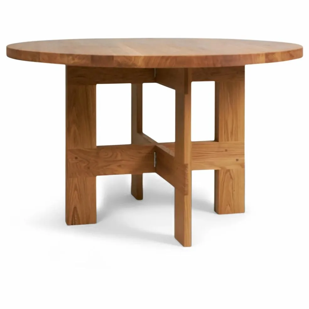Table ronde Farmhouse en bois | Chêne