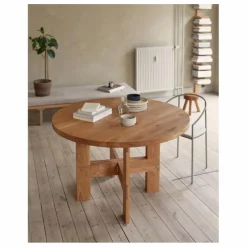 Table ronde Farmhouse en bois | Chêne