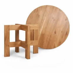 Table ronde Farmhouse en bois | Chêne