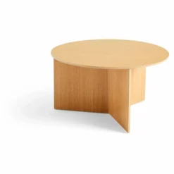 Table Slit ronde en bois | Chêne