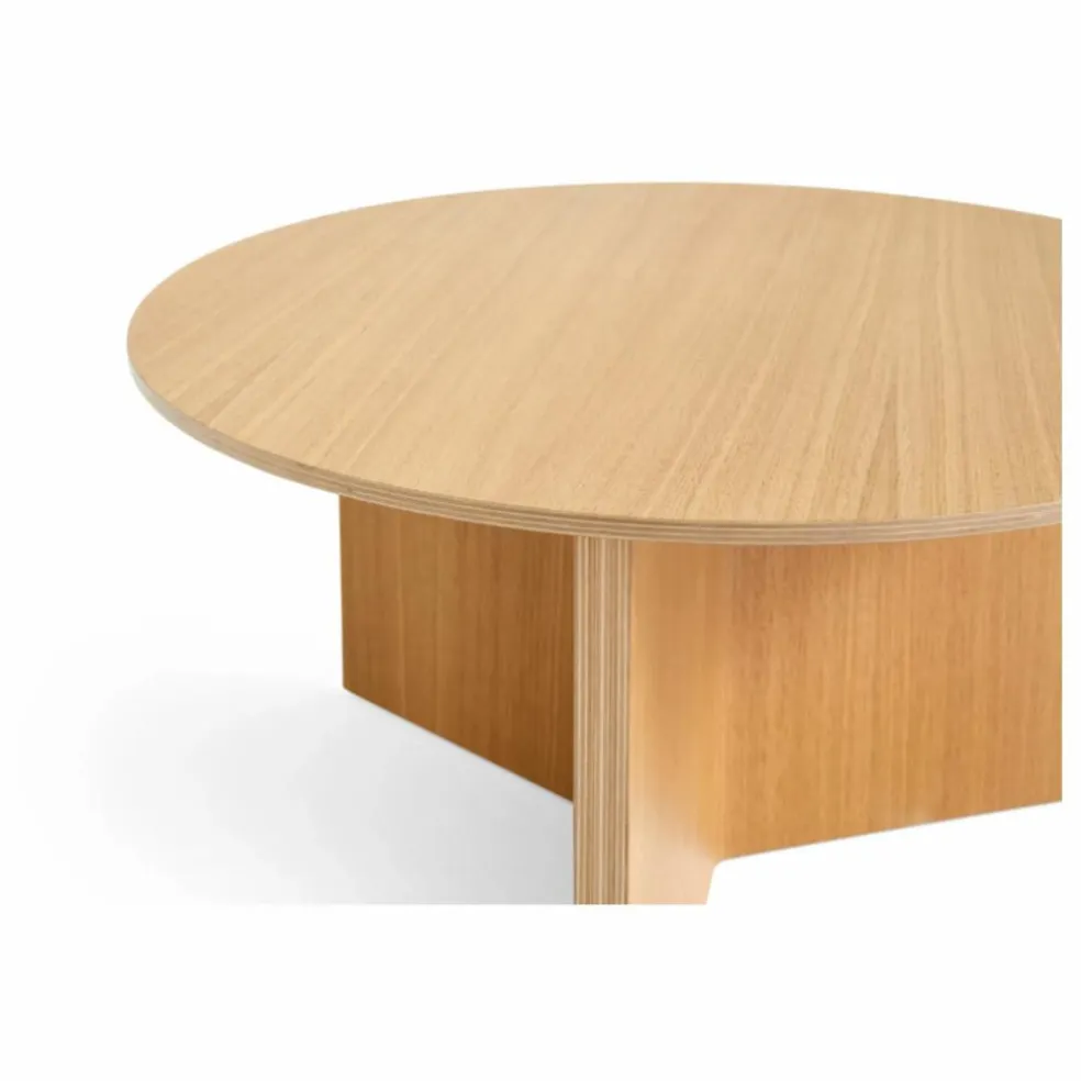 Table Slit ronde en bois | Chêne