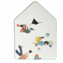 Tableau Ardoise Magnétique Little Cabane | Bleu gris