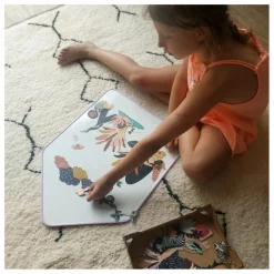 Tableau Ardoise Magnétique Little Cabane | Lilas