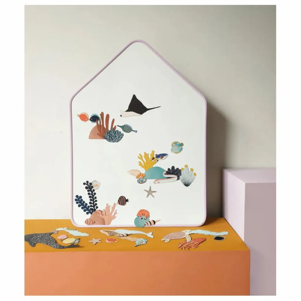 Tableau Ardoise Magnétique Little Cabane | Lilas