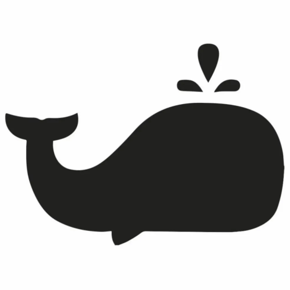 Tableau magnétique Baleine et son jeu de 21 formes géométriques