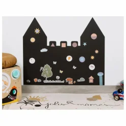 Tableau magnétique Château et son jeu de 21 formes géométriques