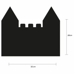 Tableau magnétique Château et son jeu de 21 formes géométriques
