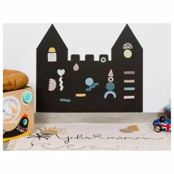 Tableau magnétique Château et son jeu de 21 formes géométriques