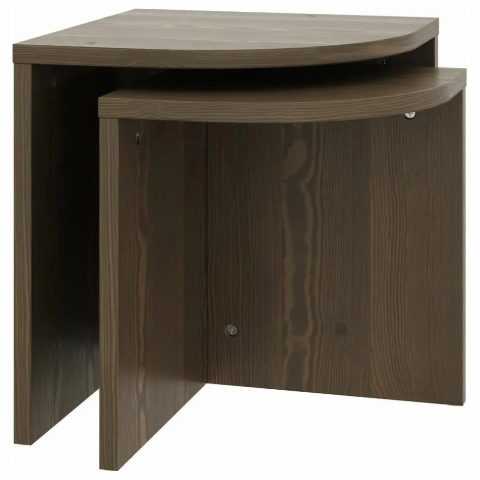 Tables basses Combine - Set de 2 | Brun