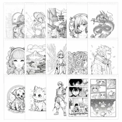 Tablette à dessin lumineuse Manga