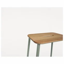 Tabouret Adam Nyboder, assise en bois | Vert