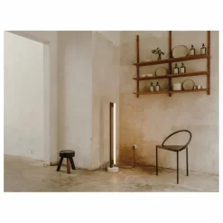 Tabouret AML en pin | Bois foncé