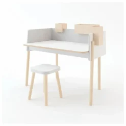 Tabouret carré hauteur réglable | Blanc