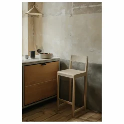 Tabouret de bar en bois | Bois clair