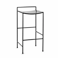 Tabouret de bar Nello en métal | Noir