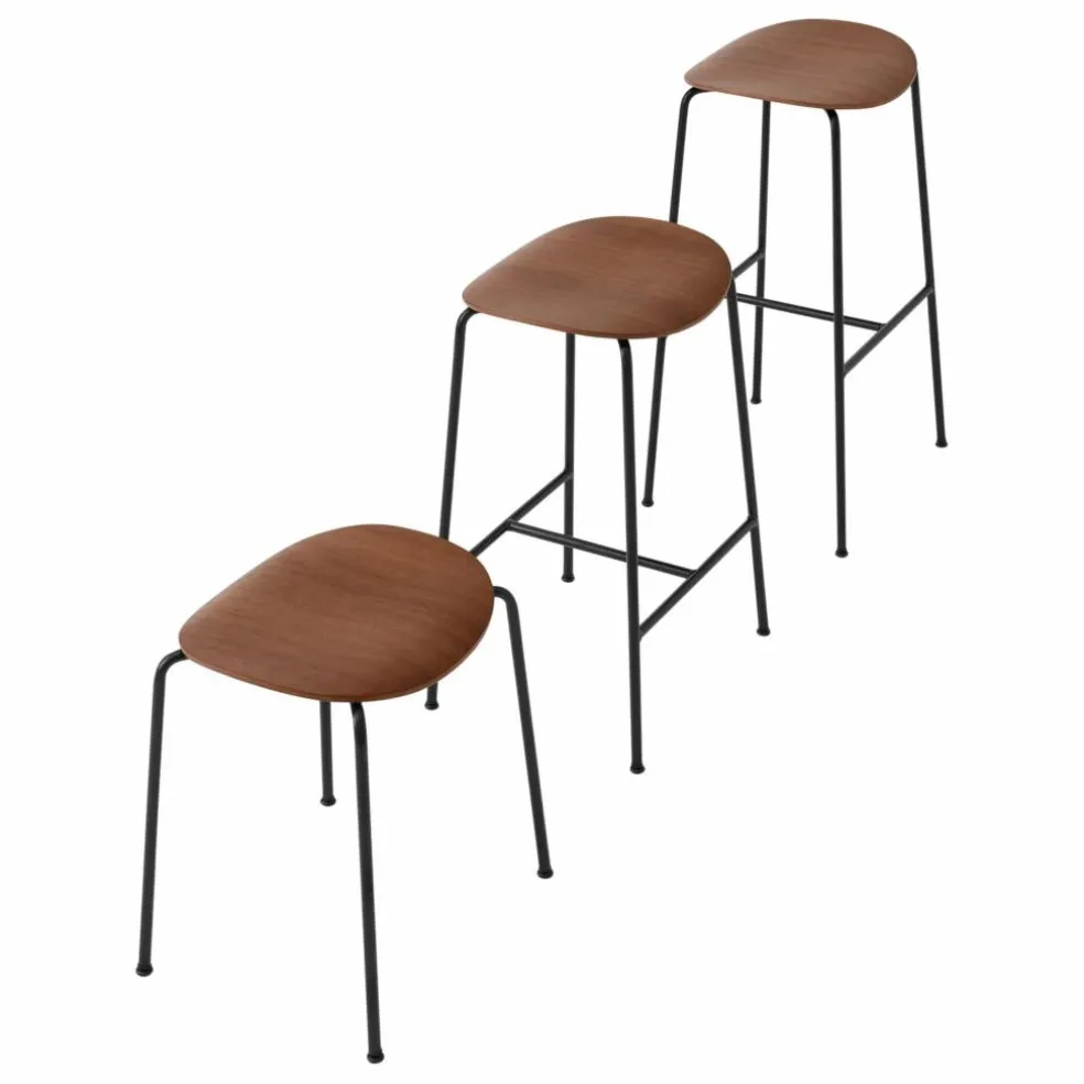 Tabouret de bar Pavilion AV38, Anderssen & Voll | Noyer