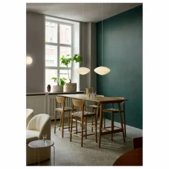 Tabouret de bar sangles naturelles 65 cm Betty TK12 en chêne | Chêne