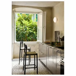 Tabouret de bar sangles naturelles 65 cm Betty TK12 en frêne